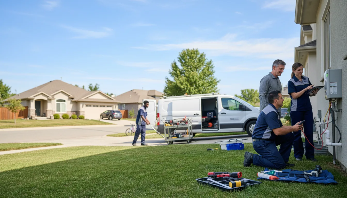Tankless water heater service in Booker, TX